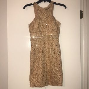 Gold Cocktail Dress